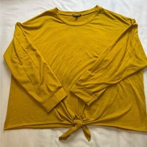 Charlotte Russe Mustard Long Sleeve Top Size 3X